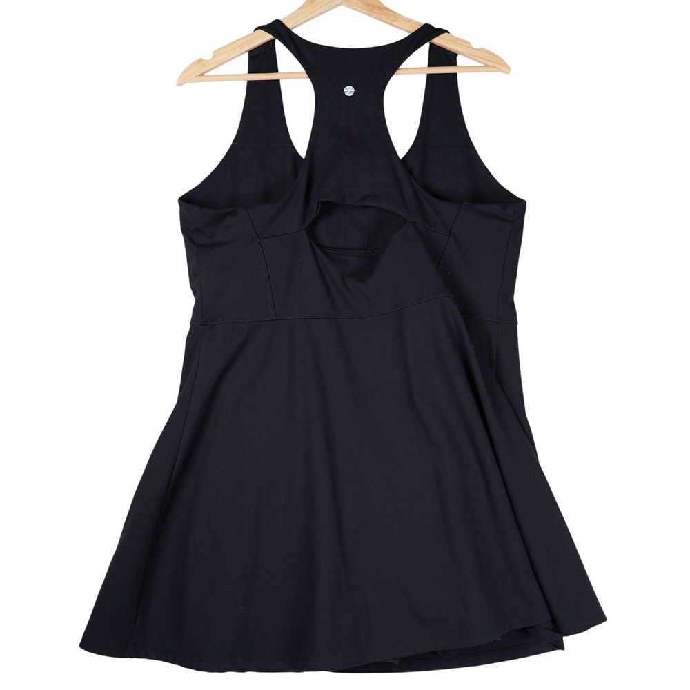 NOT AVAILABLE Z by Zella Womens Black Racerback Athletic Dress with Built-in - Picture 3 of 11